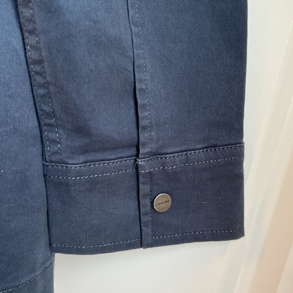 Calvin Klein Men’s Snap Front Jacket, Navy, Size M - Picture 11 of 13